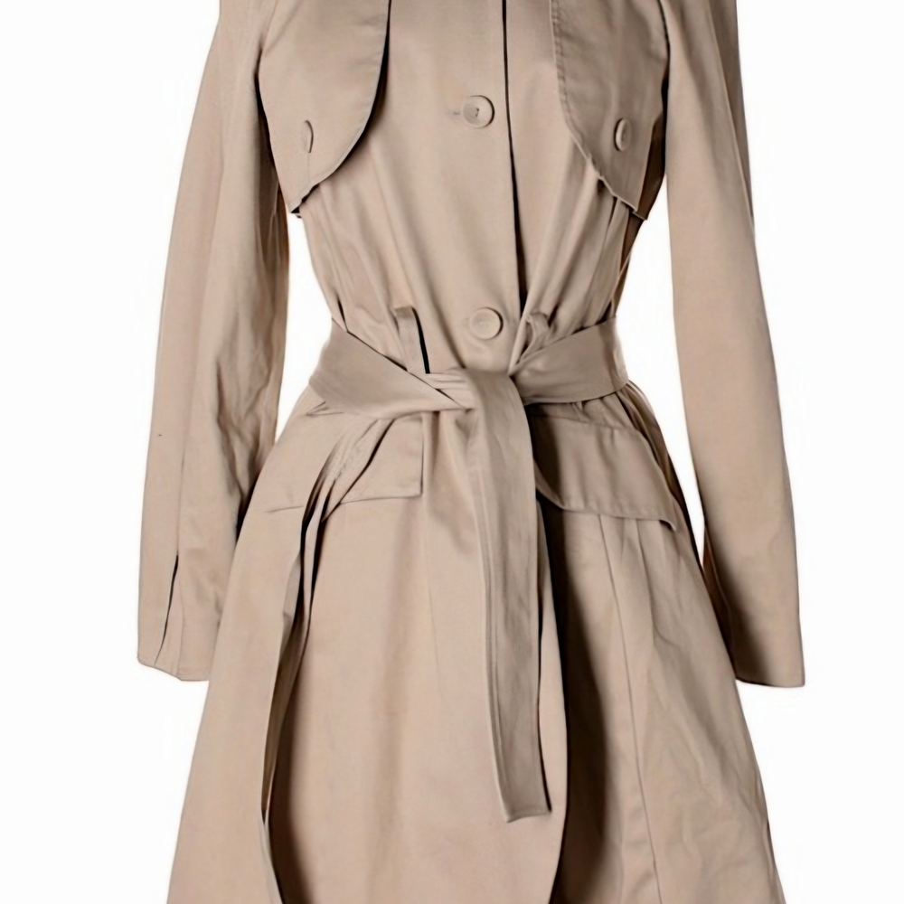 Simply Vera Vera Wang Tan Trench Coat
